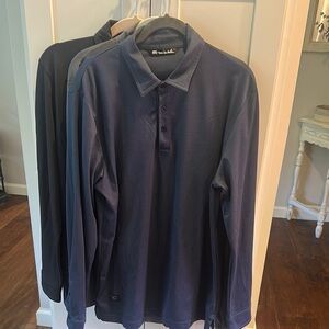 Travis Mathew Navy Blue Polo Shirt